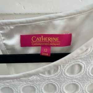 Catherine white cut out dress. Size 12